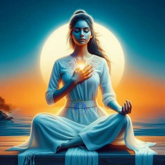 在放松和平静中，你心中有光，正在闪耀